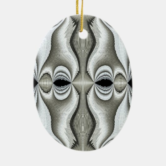 Zwart-wit Abstract Ornament 2 (Achterkant)