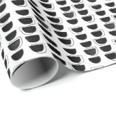 Zwart-wit Abstract papier met onmiddellijke verpak (Rol Hoek)