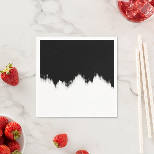 Zwart-wit Abstract papier servetten (Insitu)