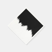 Zwart-wit Abstract papier servetten (Hoek)