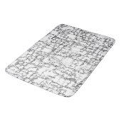 Zwart-wit abstract patroon badmat (Gekanteld)