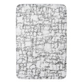 Zwart-wit abstract patroon badmat (Voorkant Verticaal)
