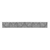 Zwart-wit abstract patroon grosgrain lint (Voorkant)