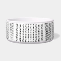 Zwart & Wit Abstract Patroon Grote Pet Bowl