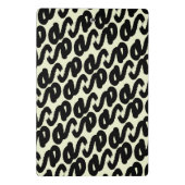 zwart-wit abstract patroon monogram mini klembord (Achterkant)