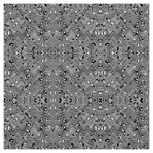 Zwart-wit abstract patroon stof (Swatch)