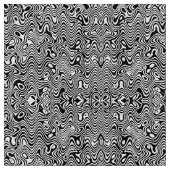 Zwart-wit abstract patroon stof (Close Up)