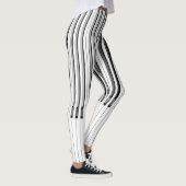 Zwart-wit Abstract Piano Keys Leggings (Rechts)