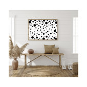 Zwart Wit Abstract Polka Dot Pattern Modern Foto Afdruk