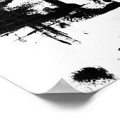 Zwart-wit Abstract poster (Hoek)