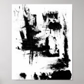 Zwart-wit Abstract poster (Voorkant)