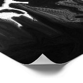 Zwart-wit abstract poster (Hoek)