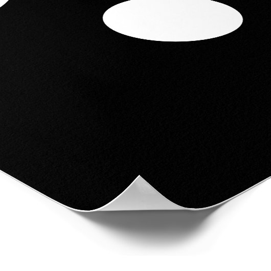 Zwart-wit abstract poster (Hoek)