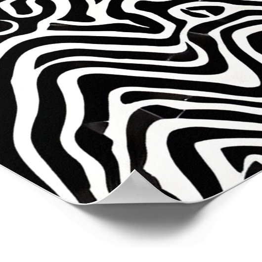 Zwart-wit Abstract Poster (Hoek)