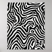 Zwart-wit Abstract Poster (Voorkant)