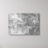 Zwart-wit abstract schilderij canvas afdruk (Voorkant)
