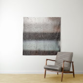 Zwart-wit abstract schilderij wandkleed (In situ)