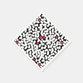 Zwart wit abstract servet (Hoek)