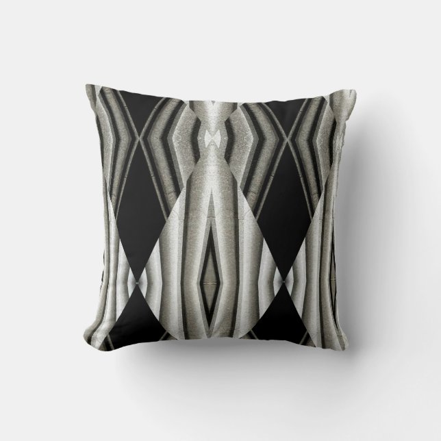 Zwart-wit Abstract Sierkussen (Voorkant)