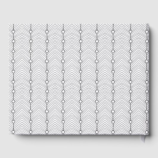 Zwart-wit, Abstract, speciaal gepersonaliseerd Gue Gastenboek (Achterkant)