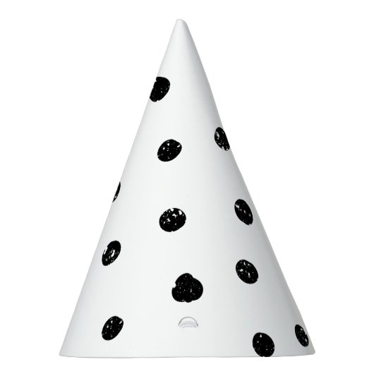 Zwart-wit Abstract Stip Feesthoedjes (Rechts)