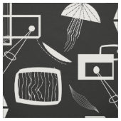 Zwart-wit Abstract Stof (Swatch)