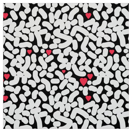 Zwart wit abstract stof (Swatch)