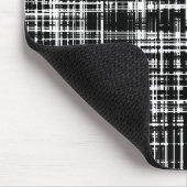 Zwart-wit Abstract Stripe Patroon Muismat (Hoek)