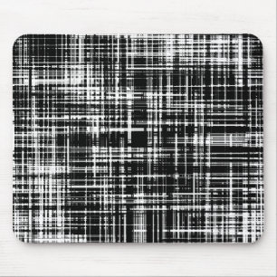 Zwart-wit Abstract Stripe Patroon Muismat