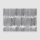 Zwart-wit Abstract Stripe Patroon Tissuepapier (Voorkant)