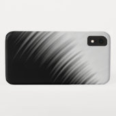 Zwart-wit Abstract strips Case-Mate iPhone Case (Achterkant (horizontaal))