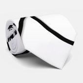 Zwart-wit, Abstract Stropdas (Opgerold)