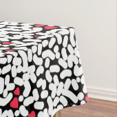 Zwart wit abstract tafelkleed (Voorbeeld)