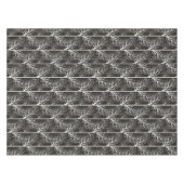 Zwart-wit abstract tafelkleed (Voorkant (Horizontaal))