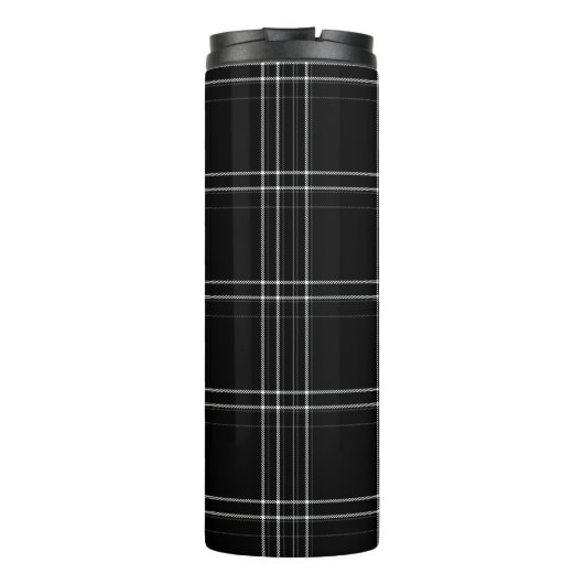 Zwart-wit Abstract Thermosbeker (Achterkant)