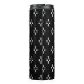 Zwart-wit Abstract Thermosbeker (Achterkant)