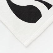 Zwart-wit abstract traandrop patroon deken (Hoek)