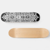 Zwart-wit Abstract Tribal Tattoo Design Persoonlijk Skateboard (Horizontaal)