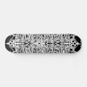 Zwart-wit Abstract Tribal Tattoo Design Persoonlijk Skateboard (Horizontaal)