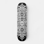 Zwart-wit Abstract Tribal Tattoo Design Persoonlijk Skateboard (Voorkant)
