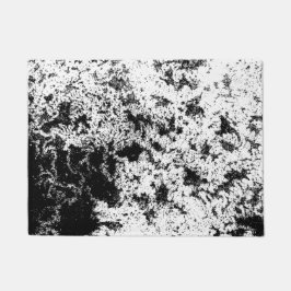 Zwart-wit Abstract vuil "wolken" formatie Deurmat