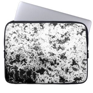Zwart-wit Abstract vuil "wolken" formatie Laptop Sleeve