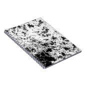Zwart-wit Abstract vuil "wolken" formatie Notitieboek (Rechterzijde)