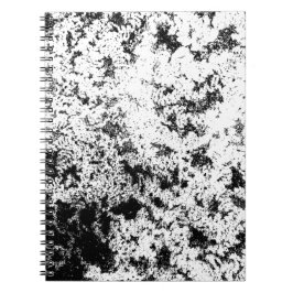 Zwart-wit Abstract vuil "wolken" formatie Notitieboek