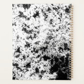 Zwart-wit Abstract vuil "wolken" formatie Planner (Achterkant)