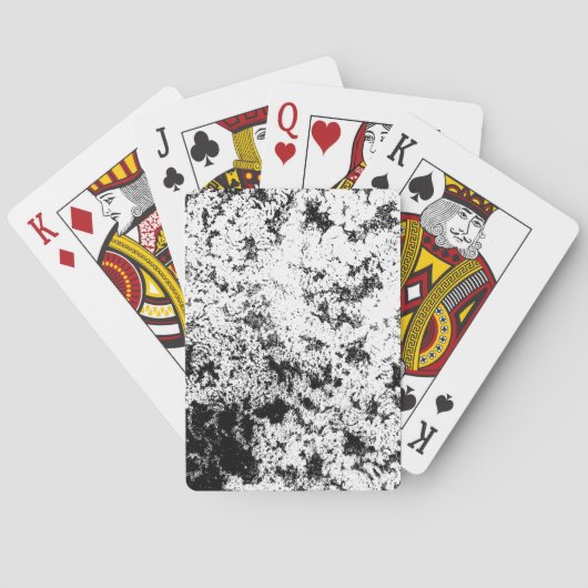 Zwart-wit Abstract vuil "wolken" formatie Pokerkaarten (Achterkant)