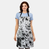 Zwart-wit Abstract vuil "wolken" formatie Schort (Gedragen)