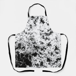 Zwart-wit Abstract vuil "wolken" formatie Schort