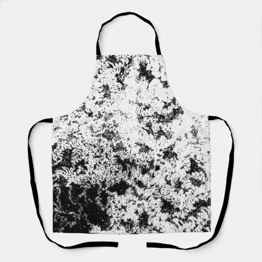 Zwart-wit Abstract vuil "wolken" formatie Schort (Voorkant)