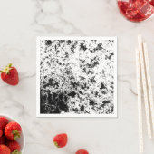 Zwart-wit Abstract vuil "wolken" formatie Servet (Insitu)
